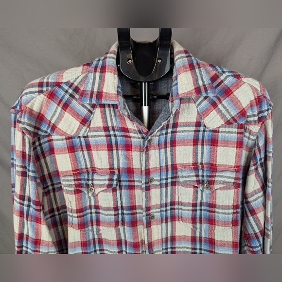 Stetson medium flannel button down with lining - Picture 7 of 11